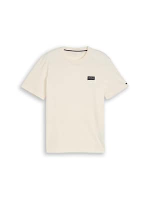 Cotton T-shirt with logo badge