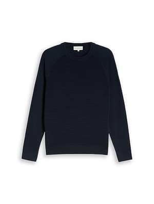 Knitted jumper with an ottoman texture