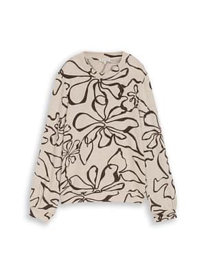 Cosy long-sleeved top with a pattern