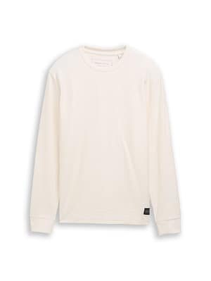 Long-sleeved T-shirt with logo badge