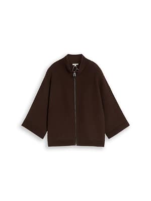 Loose-fit cardigan with batwing sleeves