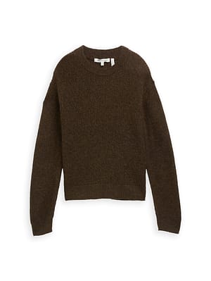 Lightweight knitted jumper with alpaca blend
