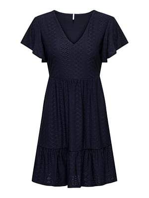 ONLSANDRA S/S V-NECK DRESS JRS NOOS