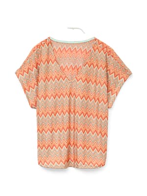 VMDICTE SS V-NECK TOP JRS GA VO