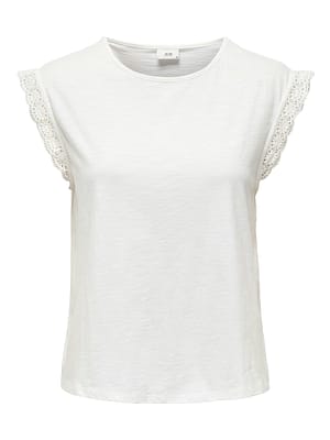 JDYSALVA LIFE S/L CROCHET TOP JRS NOOS