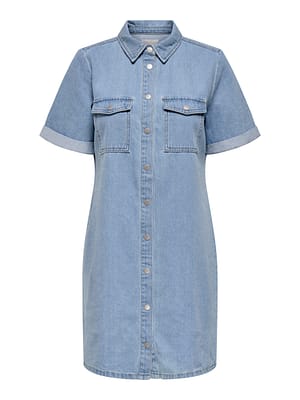 JDYESMEE SS BUTTON DRESS DNM
