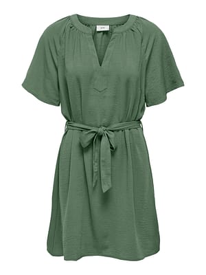 JDYDIVYA LIFE S/S V-NECK DRESS WVN DIA
