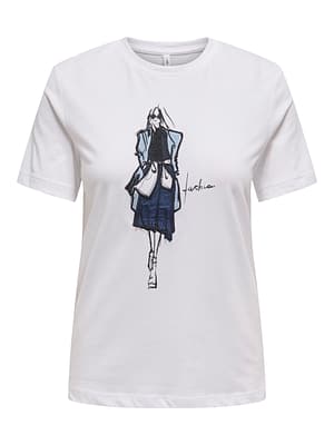 ONLEMMA LIFE REG S/S LADY TOP JRS
