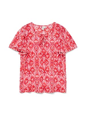 VMDALGA S/S V-NECK TOP WVN BTQ