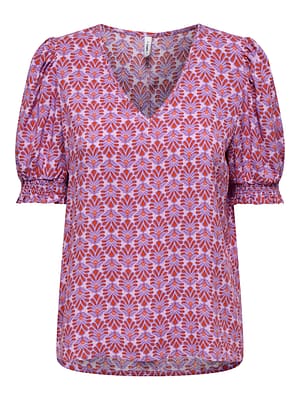 ONLNOVA LIFE VIS S/S BLAIR TOP AOP