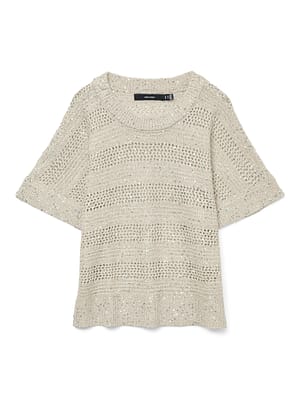 VMLEILANI STRIPE SS O-NECK PULLOVER
