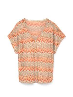VMDICTE SS V-NECK TOP JRS GA VO