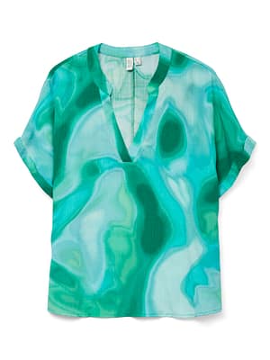 VMVADE S/S V-NECK TOP WVN LCS
