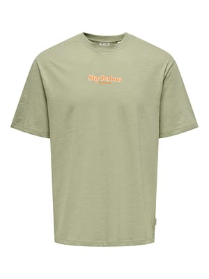 ONSLUIS PALM RLX SS TEE CS