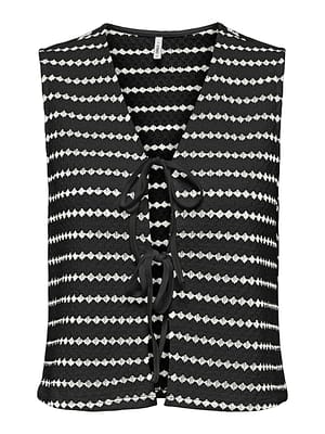 ONLEVA S/L SHORT STRIPE VEST JRS
