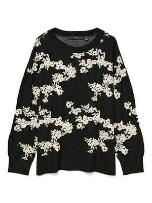 VMNANCY LS O-NECK LONG PULLOVER BOO REP