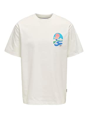 ONSPALM DAYS PRINT RLX SS TEE