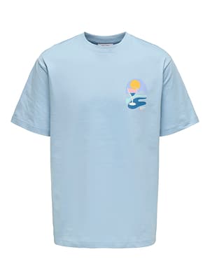 ONSPALM DAYS PRINT RLX SS TEE