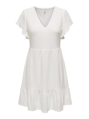 ONLSANDRA S/S V-NECK DRESS JRS NOOS