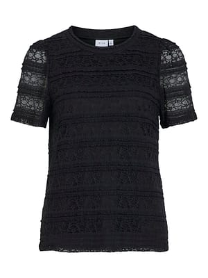 VICHIARA O-NECK S/S TOP/PB