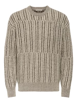 ONSFILL RLX LS CABEL CREW KNIT