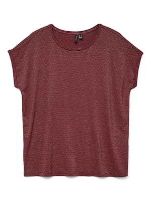 VMLAVA GLITTER SS TOP STRIPE JRS NOOS