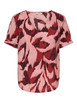 JDYMILES CAMILLE S/S V-NECK TOP WVN