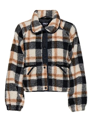 ONLCALISTA LIFE CHECK TEDDY JACKET OTW