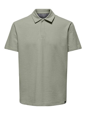 ONSKIAN LIFE REG SEERSUCKER SS POLO