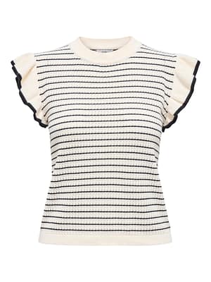JDYCARICE S/L FRILL PULLOVER KNT NOOS