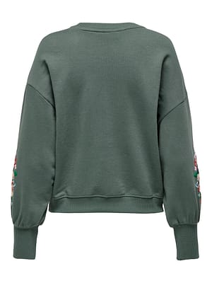 ONLBROOKE L/S O-NECK FLOWER SWT NOOS