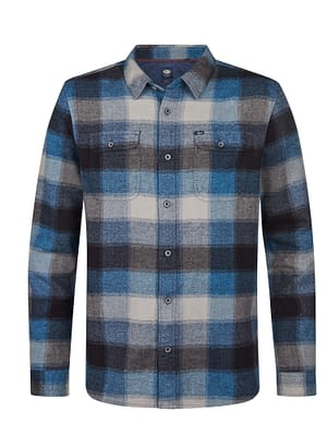 Men Shirt Long Sleeve Check