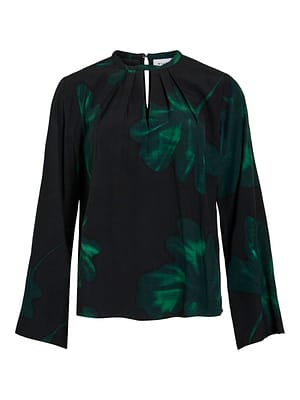 VIRUNA LEAF L/S O-NECK TOP