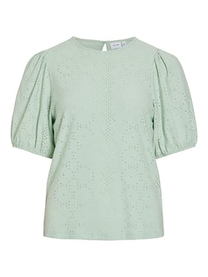 VIKALLY O-NECK 2/4 TOP - NOOS