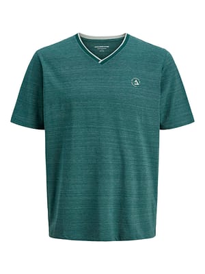 JCOCONTRAST TEE SS V-NECK SMU