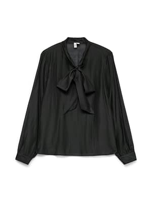 VMHALSTON L/S BOW TOP WVN BTQ
