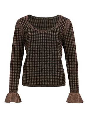 OBJSARRA KNIT L/S SLI PULLOVER 141