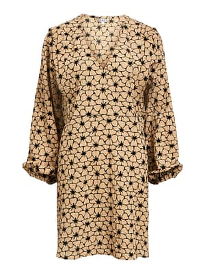 OBJDEA L/S RE V-NECK SHORT DRESS 141