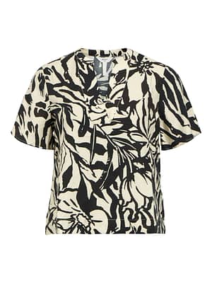 OBJKARINA S/S RE V-NECK TOP NOOS