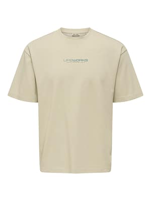 ONSCASPIAN TEXT AIRFLEX LOOSE SS TEE