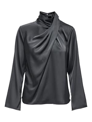 JDYROCKY L/S HIGH NECK TOP WVN