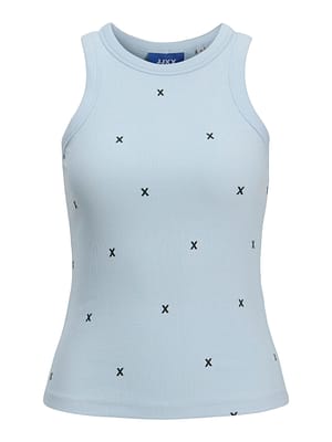 JXFOREST STR SL RIB AOP TOP JRS