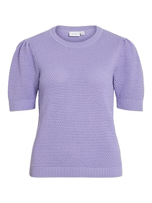 VIDALO O-NECK S/S KNIT TOP - NOOS