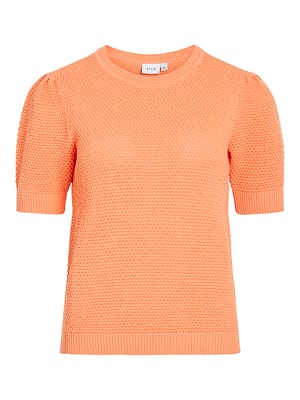 VIDALO O-NECK S/S KNIT TOP - NOOS
