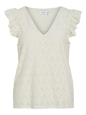VIAMALINA V-NECK C/S TOP/PB