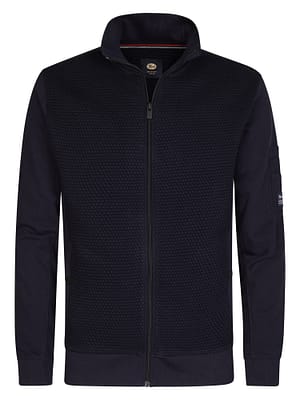 Men Sweater Collar Zip