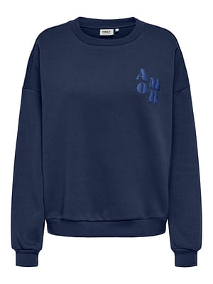 ONLMAREY L/S O-NECK PRINT BOX CS SWT