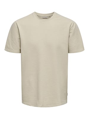 ONSKIAN LIFE REG SEERSUCKER SS TEE NOOS