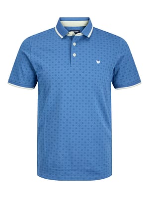 JPRPAULOS PLAY AOP BLU. SS POLO