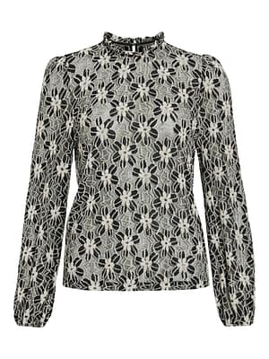 VIAPPLE L/S HIGHNECK TOP/KA